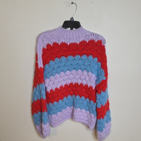Forever 21 Multicolor chunky Size Medium Knit Sweater - Picture 4 of 4